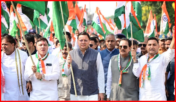 तिरंगा शौर्य सम्मान यात्रा का भव्य आयोजन