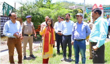 जिलाधिकारी ने किया पैठाणी स्थित राहु मंदिर का निरीक्षण