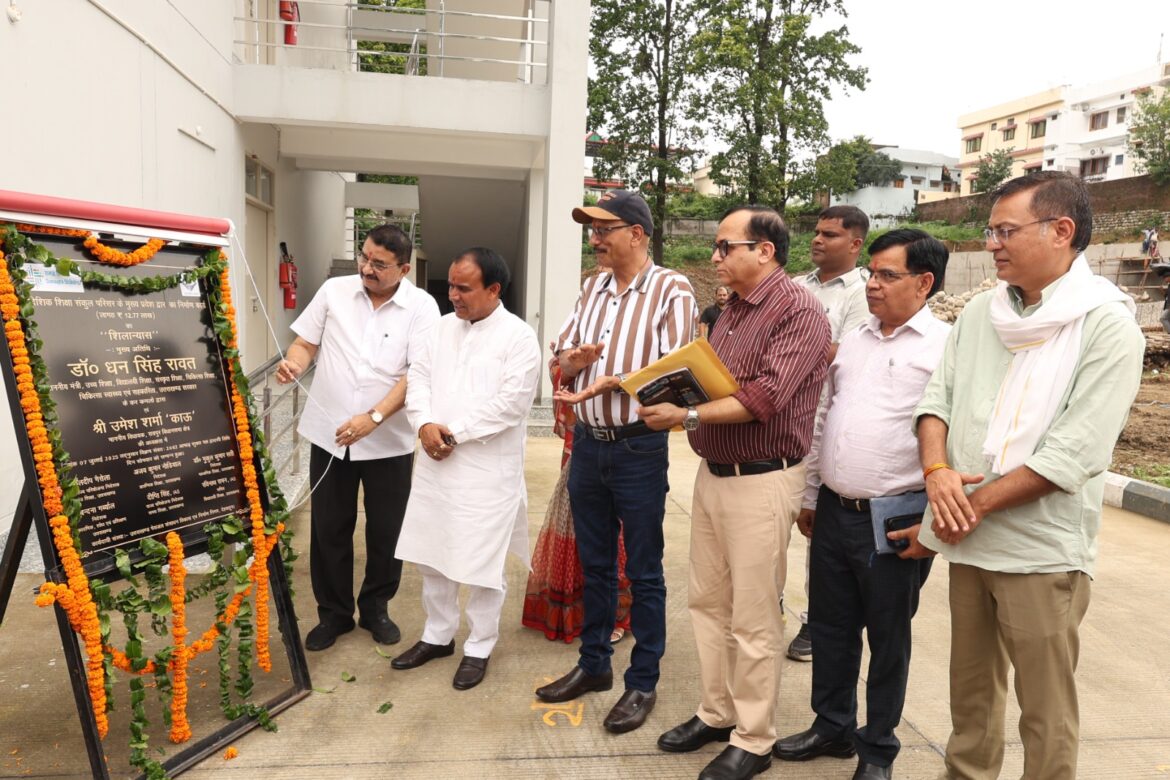 शिक्षा मंत्री ने किये 486 लाख के निर्माण कार्यों का शिलान्यास