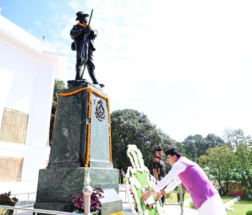 मुख्यमंत्री श्री पुष्कर सिंह धामी ने लैंसडाउन में शहीद सम्मान समारोह मे किया प्रतिभाग