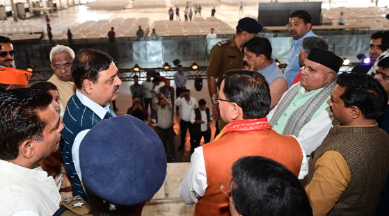 गृहमंत्री के भ्रमण की तैयारियों का सीएम ने किया निरीक्षण