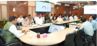 राज्य एवं केंद्रपोषित महत्वपूर्ण योजनाओं की समीक्षा स्टेट प्रगति पोर्टल के माध्यम से